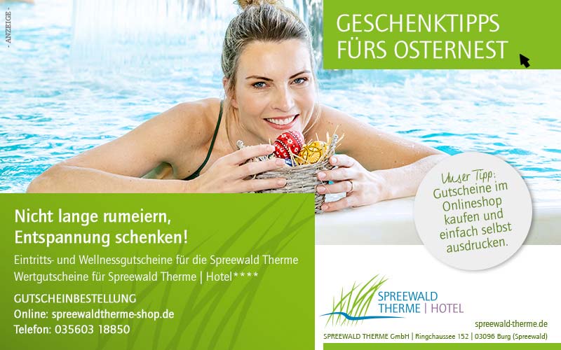 Spreewald Therme Bonuskartenaktion zu Ostern