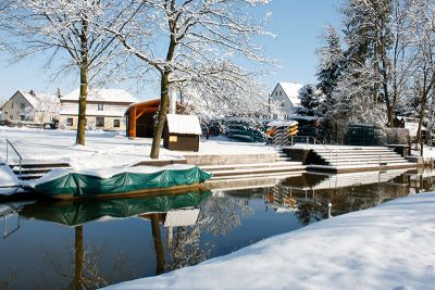 Hafen Leineweber im Winter