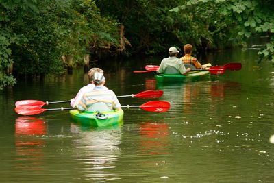 Paddler auf der Hauptspree