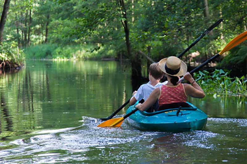 Paddler auf der Spree