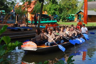 Paddelkahn im Spreewald