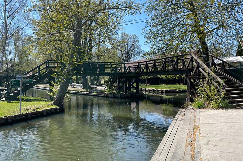 Brücke (Bank) in Lehde