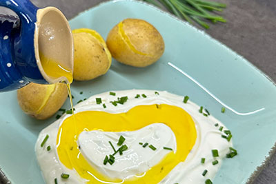 Pellkartoffeln mit Quark