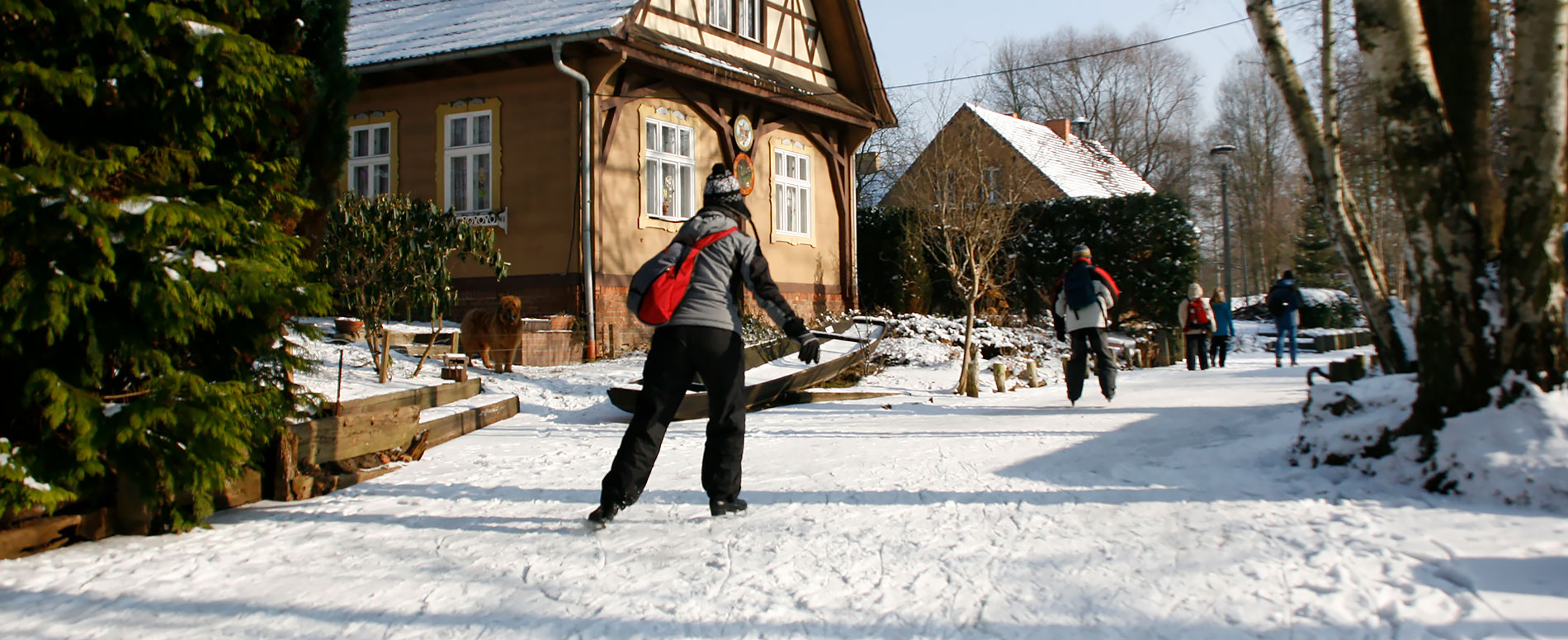 Schlittschuhlaufen Spreewald