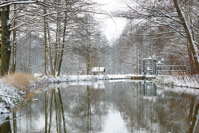 winterliche Ruhe im Spreewald