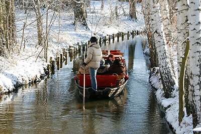 Winterkahnfahrt im Spreewald