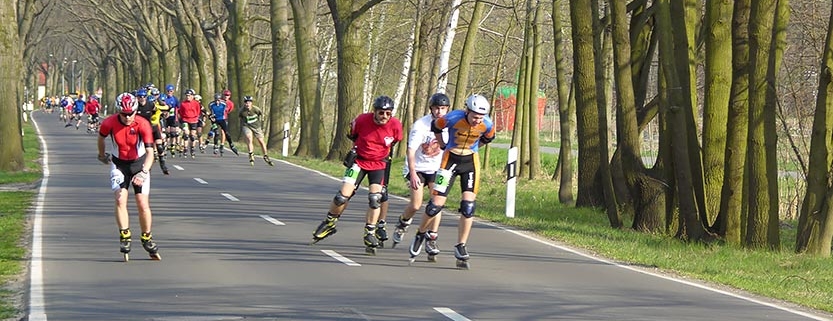 Skater zum Spreewaldmarathon