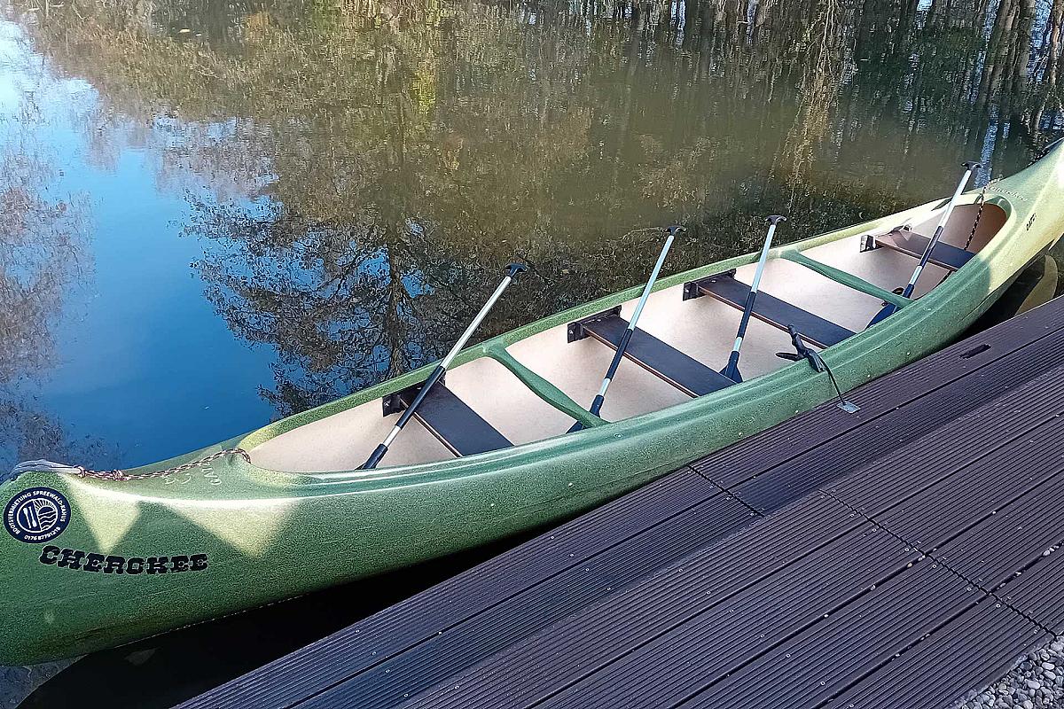 4 Canadier bei Bootsverleih Spreewald Kanus