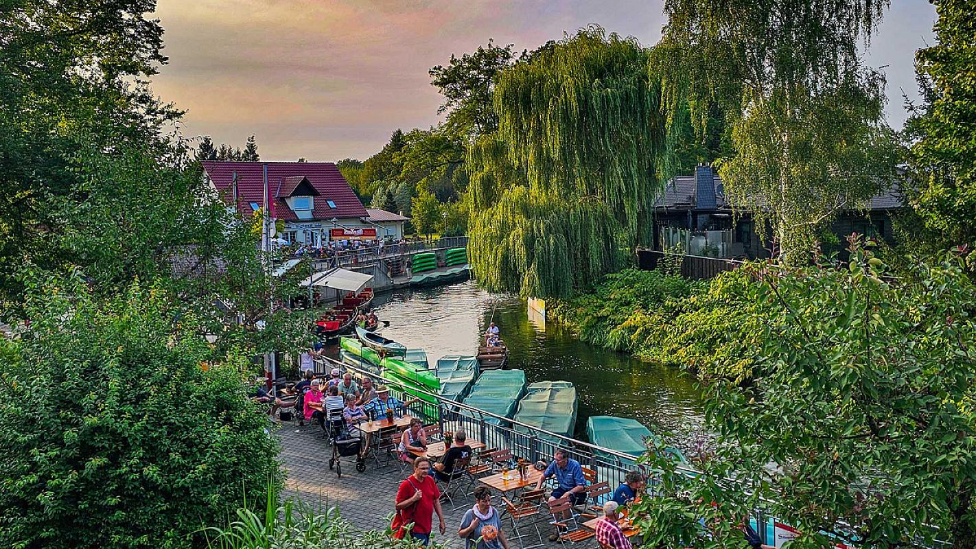 Spreehafen Burg - Blick auf den Hafen