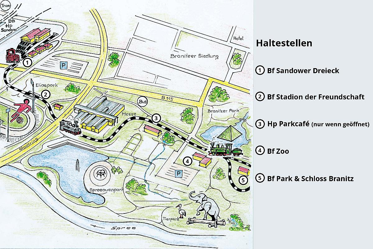 Parkeisenbahn Cottbus - parkeisenbahn-cottbus-karte-haltestellen