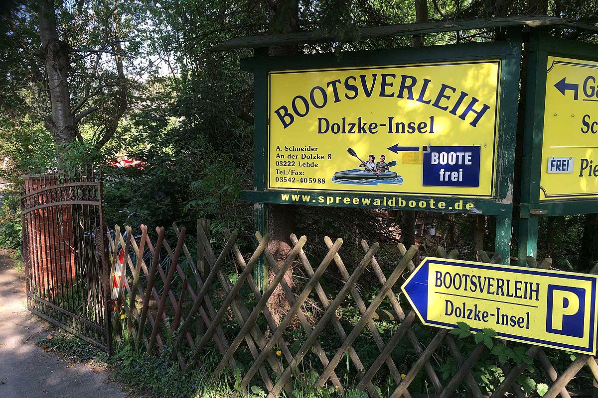 Bootsverleih Dolzke-Insel